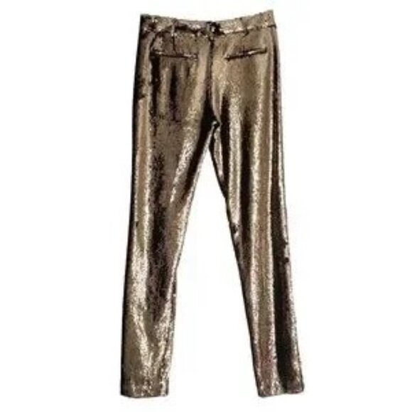 Zadig & Voltaire Prune Sequin Trousers - Picture 4 of 10